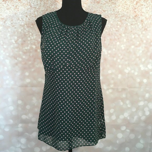 CAbi Tops - Cabi Womens  Flirt Polka Dots Tank Top Size  Small